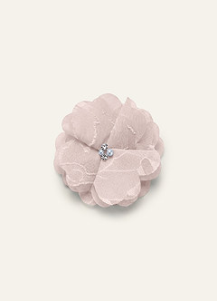 front Four-Piece Matching Color Floral Burnout Hair Clip Set