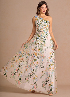 Maribel Maxi Klänning Blush Pink Multi image3