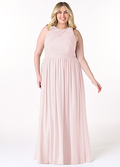 Azazie Harper Bridesmaid Dresses A-Line Pleated Chiffon Floor-Length Dress image6