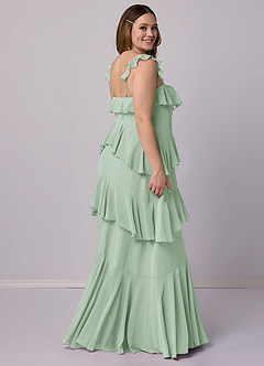 Barbie ♥ Azazie Bridesmaid Dresses Agave A-Line Sweetheart Neckline Chiffon Dress image10