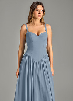 Azazie Evadina Suknie dla druhen Linia A Gorset Szyfon Do ziemi Sukienka image6