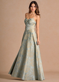 Vestido Azul Vintage Largo Kersti image4