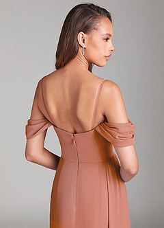 Azazie Amyra Bridesmaid Dresses MAI TAI Sheath Off the Shoulder Chiffon Convertible Dress image7
