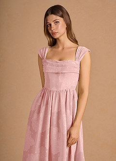 Mabel Powder Pink Midi Dress image6
