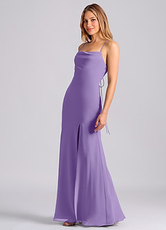 Azazie Grata Brudtärnklänningar Klä av Sjöjungfru i Chiffong Plisserad Tahiti image4