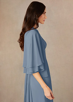 front Azazie Chiffon Double Layered Wrap