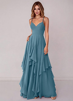 Azazie Zaina Bridesmaid Dresses Bermuda A-Line Chiffon Dress image3