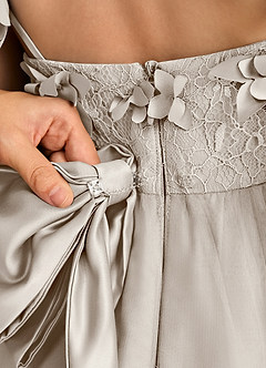 Azazie Tweety Flower Girl Dresses Frost A-Line Lace Tulle Dress image8