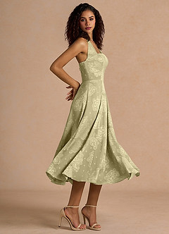 Vestido Celadón Midi Adelise image5