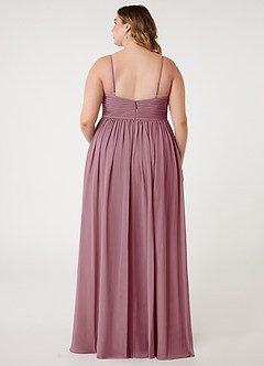 Azazie Alia Bridesmaid Dresses Vintage Mauve A-Line Pleated Chiffon Dress image7
