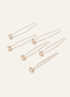 front Minimale Pearl Cluster haarspelden