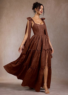 Vilma Cinnamon Brown Maxi Dress image7