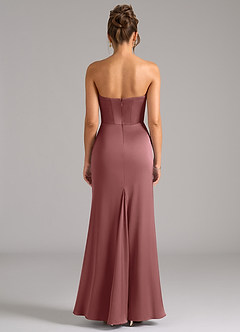 Azazie Debby Bridesmaid Dresses Amethyst Mermaid Strapless Stretch Satin Convertible Dress image7