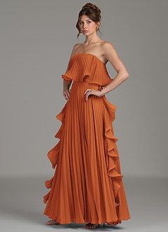 Azazie Alexia Brautjungfernkleider A-Linie Gestreift Chiffon Kleid Kanel image3