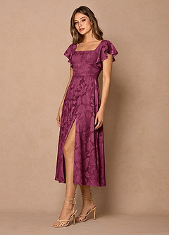 Talia Mulberry Midi Dress image4