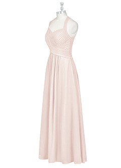 Azazie Claudia Bridesmaid Dresses Rose Petal A-Line Sweetheart Neckline Chiffon Dress image9