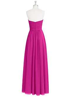 Azazie Yazmin Brautjungfernkleider Wandelbar A-Linie Herzausschnitt Chiffon Kleid Fuchsia image9