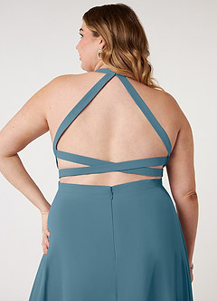 Azazie Clarice Jurken voor bruidsmeisjes Jurk van Chiffon met A-Lijn Houder Bermuda image10