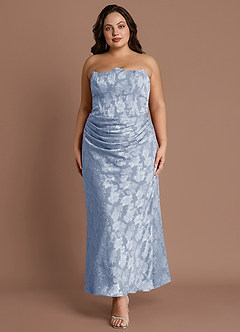 Vestido Azul Pálido Largo Ezrena image7