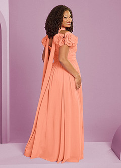 Barbie ♥ Azazie Bridesmaid Dresses Sunset A-Line Off the Shoulder Chiffon Convertible Dress image17