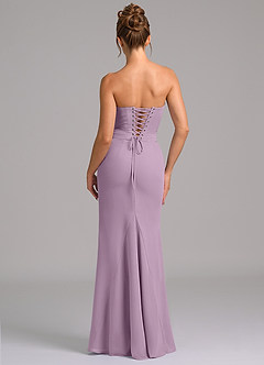 Azazie Sorrel Bridesmaid Dresses Wisteria Mermaid Corset Chiffon Dress image2