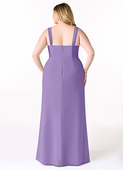 Azazie Denice Bridesmaid Dresses Tahiti Sheath Pleated Chiffon Dress image10
