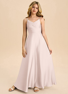 Azazie Bug Junior Klä av A-Line i Stretch Satin Plisserad image5