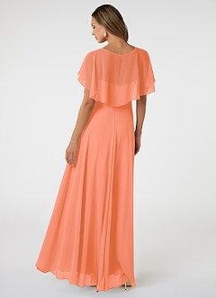 Azazie Jamie Bridesmaid Dresses Sunset A-Line Chiffon Dress image5