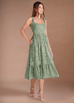 Juliette Pistachio Midi Dress image4