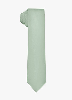 front Matte Satin Skinny Tie and Pocket Square Set
