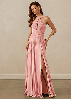 Christian Siriano Bridal for Azazie 1009 Bridesmaid Dresses Rosette A-Line Pleated Chiffon Dress image8