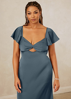 Christian Siriano Bridal for Azazie 1005 Bridesmaid Dresses Twilight Sheath Sweetheart Neckline Stretch Satin Dress image14