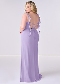 Barbie ♥ Azazie Bridesmaid Dresses Lilac Mermaid Corset Chiffon Dress image8