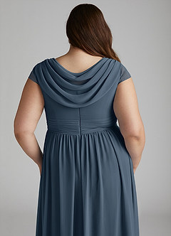 Azazie Organa Bridesmaid Dresses Neptune A-Line Pleated Chiffon Dress image12