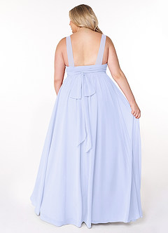 Azazie Kora Brautjungfernkleider A-Linie Plissee Chiffon Kleid Lavendel image8
