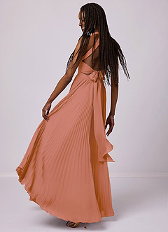 Barbie ♥ Azazie Vestidos de damas de honor Vestido de Mai Tai de Gasa de Corte en A con Plisado image4