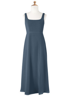 Azazie Renee Junior Neptune A-Line Side Slit Chiffon Dress image5