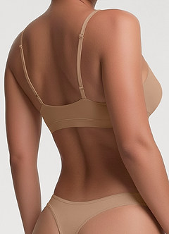 front Bare Feel Low Neck Bh uden polstring