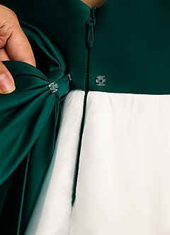 Azazie Eleni Sukienki dla dziewczynek sypiących kwiaty Suknia balowa Ukłon Tiul Długość kostki Sukienka image8