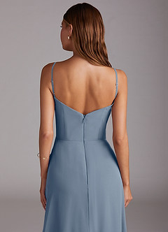 Azazie Marley Bridesmaid Dresses Twilight A-Line Off the Shoulder Chiffon Convertible Dress image10