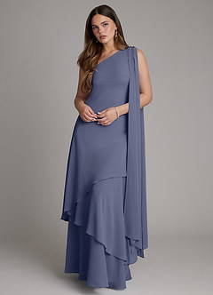 Azazie Monique Bridesmaid Dresses Stormy A-Line One Shoulder Chiffon Dress image1