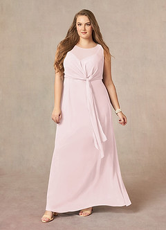 Azazie Marchioness 신부의 어머니 드레스 A라인 쉬폰 바닥 길이 드레스 image10