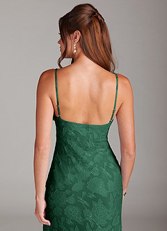 Azazie Tianna Brudtärnklänningar Klä av Tubklänning i Blommig Utbrändhet Spets Mörkgrön image7