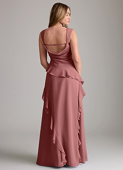 Azazie Sloane Bridesmaid Dresses Amethyst A-Line Sweetheart Neckline Chiffon Dress image2