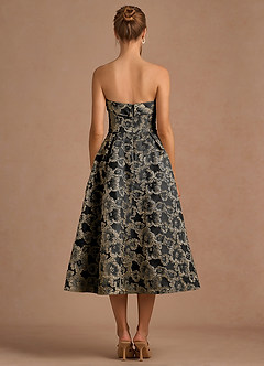 Midi jurk Desiree Zwart image2