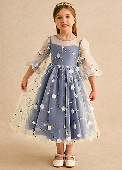 Azazie Elowen Flower Girl Dresses Stormy A-Line Sweetheart Neckline Lace Dress image1