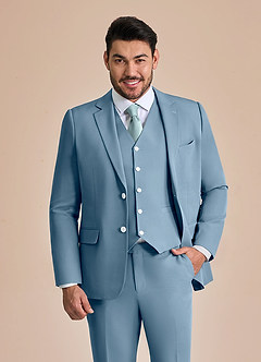 front James Bleu Clair veste de costume
