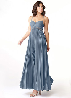 Azazie Devyn Bridesmaid Dresses Twilight A-Line Corset Chiffon Dress image3