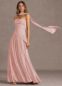 Gabriela Powder Pink Maxi Dress image5
