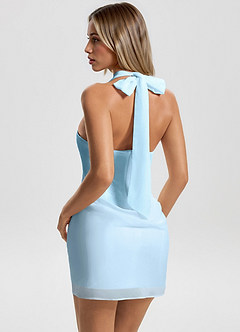 Phoenix Sky Blue Mini Dress image5